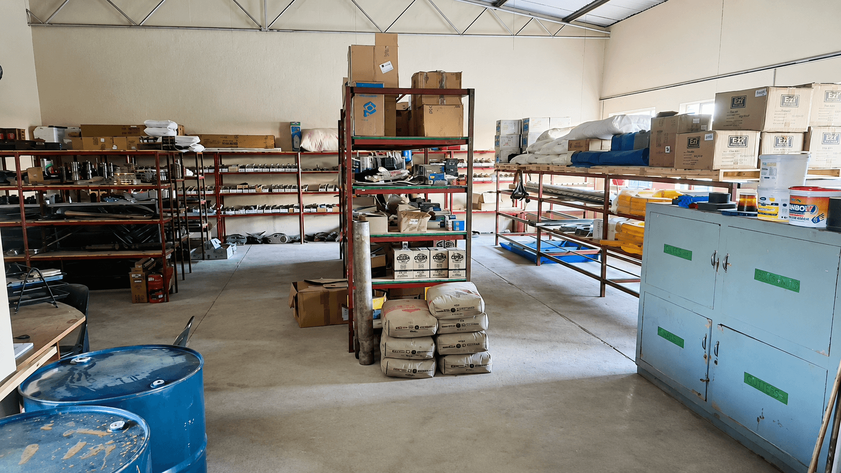 Optimine spares warehouse